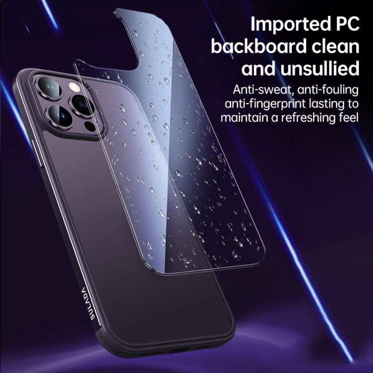 Marco de metal SULADA + Nano Glass + TPU Phone Case, For iPhone 14, For iPhone 14 Plus, For iPhone 14 Pro, For iPhone 14 Pro Max