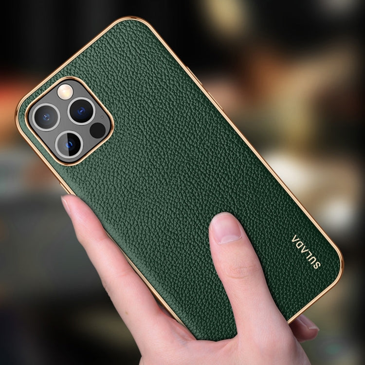 SULADA TPU a prueba de golpes + Funda de cuero hecha a mano para teléfono, For iPhone 14, For iPhone 14 Plus, For iPhone 14 Pro, For iPhone 14 Pro Max