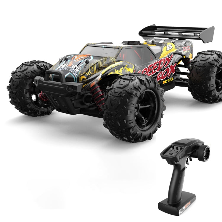 9307E 1:18 Escala completa Control remoto 4WD Coche de alta velocidad, 9307E(Black Yellow)