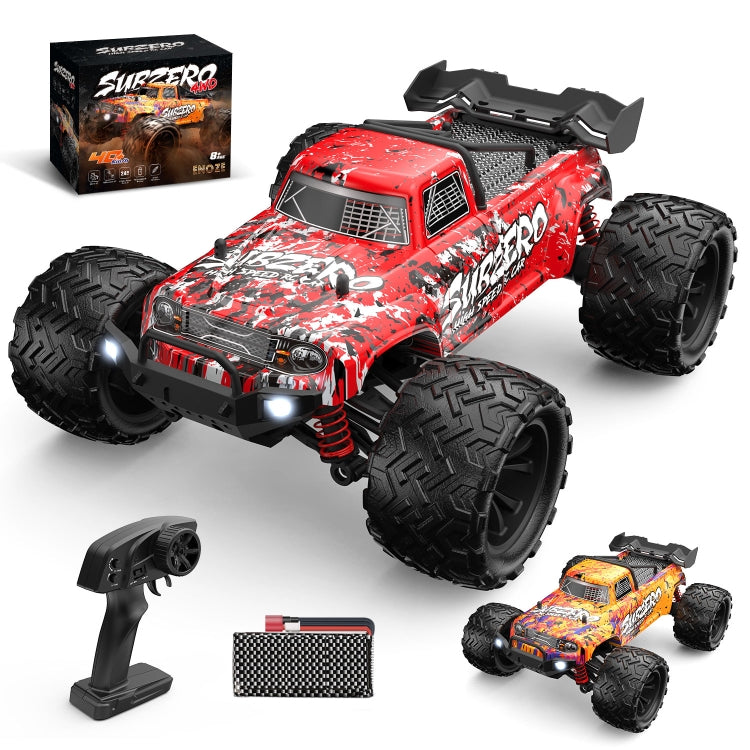 9500E 1:16 Escala completa Control remoto 4WD Coche de alta velocidad, 9500E(Red), 9500E(Orange)