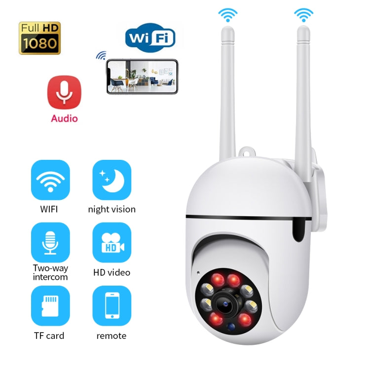 A7 1080P HD Wireless WiFi Cámara de vigilancia inteligente Soporte Visión nocturna / Audio bidireccional, without Memory, with 16G Memory, with 32G Memory