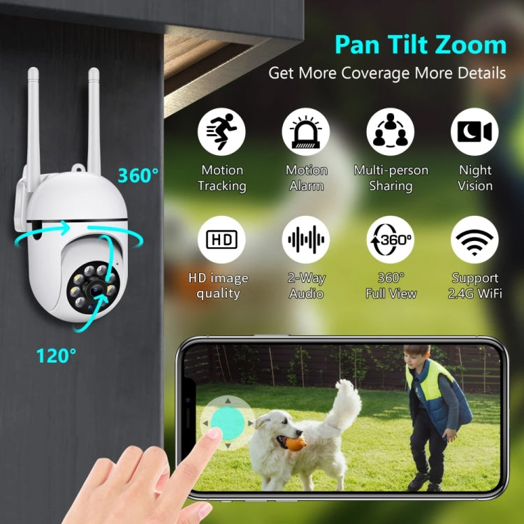 A7 1080P HD Wireless WiFi Cámara de vigilancia inteligente Soporte Visión nocturna / Audio bidireccional, without Memory, with 16G Memory, with 32G Memory