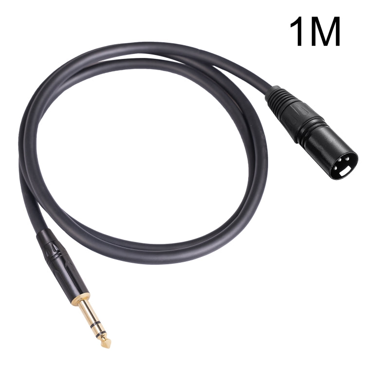 TC145BK19 Cable de audio macho TRS de 6,35 mm y 1/4 de pulgada a XLR de 3 pines macho, 1m, 1.8m, 3m, 5m, 10m