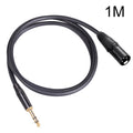 TC145BK19 Cable de audio macho TRS de 6,35 mm y 1/4 de pulgada a XLR de 3 pines macho, 1m, 1.8m, 3m, 5m, 10m
