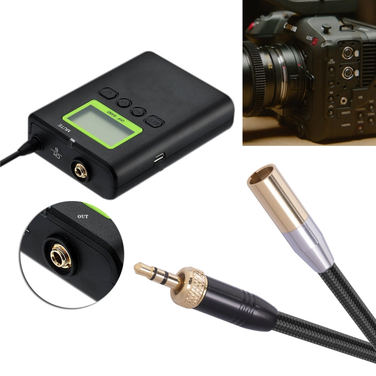 SB419M120-03 Cable de audio macho de 3,5 mm a mini XLR macho de 3 pines, longitud: 30 cm, 3.5mm M to Mini XLR M