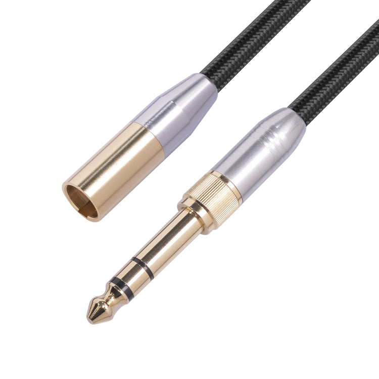 SB423M120-03 Cable de audio macho de 6,35 mm + 3,5 mm a mini XLR macho de 3 pines, longitud: 30 cm, 6.35mm+3.5mm to Mini XLR