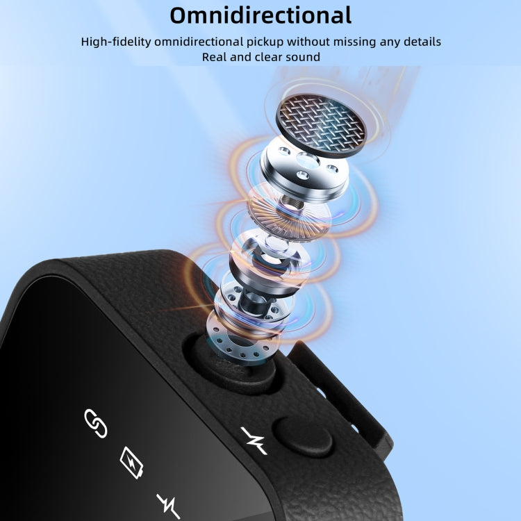 Yanmai GF525 2 en 1 Broadcast 2.4G Micrófono Lavalier inalámbrico Mini micrófono con clip con pantalla LED