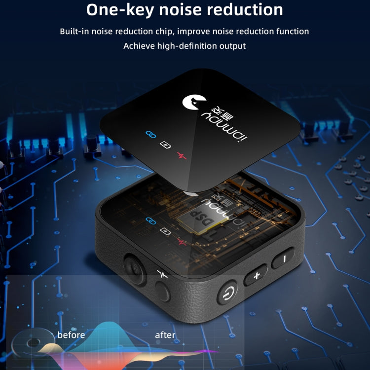 Yanmai GF525 2 en 1 Broadcast 2.4G Micrófono Lavalier inalámbrico Mini micrófono con clip con pantalla LED