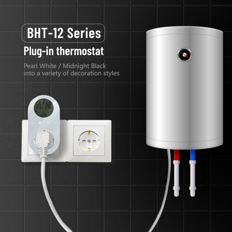 Termostato LCD enchufable, enchufe de la UE, With WiFi, Without WiFi