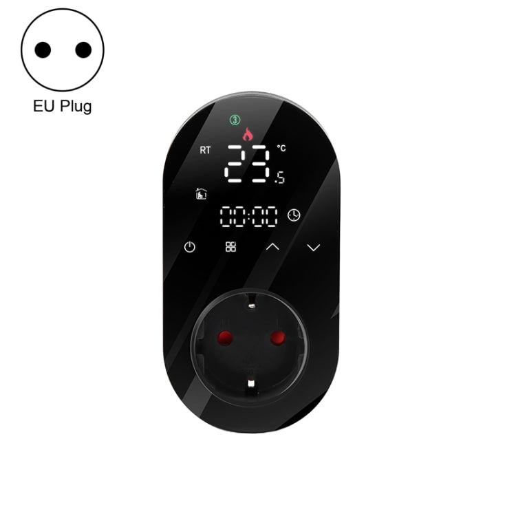 Termostato LED enchufable, enchufe de la UE, BHT12-E, BHT12-EW