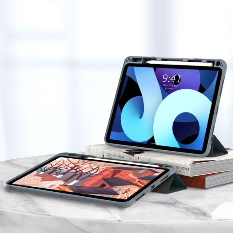 Mutural PC + TPU Funda de cuero a prueba de golpes para tableta, For iPad 10th Gen 10.9 2022