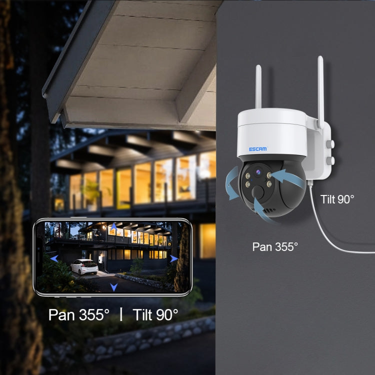 ESCAM QF170 2MP WiFi Full Color Night Vision Cámara solar de audio bidireccional, QF170