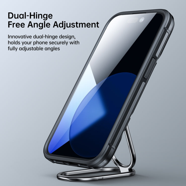 JOYROOM PC + TPU Estuche para teléfono a prueba de golpes de doble capa con soporte giratorio, For iPhone 14, For iPhone 14 Pro, For iPhone 14 Plus, For iPhone 14 Pro Max
