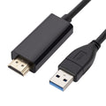 Cable de conversión USB3.0 a HDMI, longitud 1,8 m