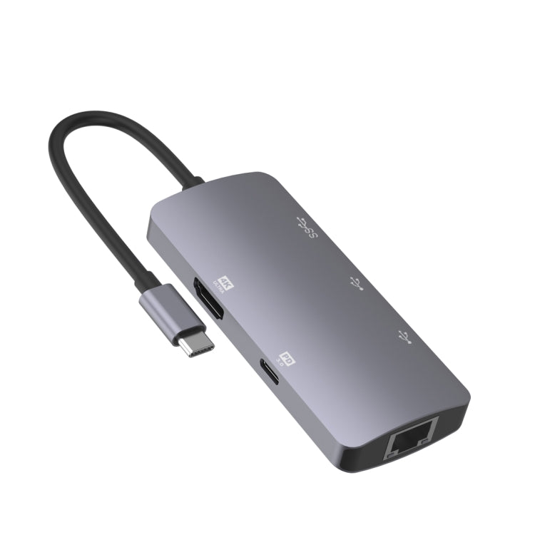 Estación de acoplamiento HUB multifuncional portátil Onten OTN-UC910 USB-C / Type-C, OTN-UC910