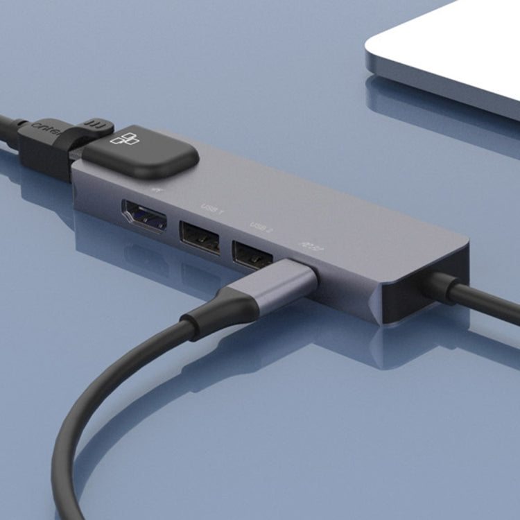 Onten OTN-UC920S Estación de acoplamiento HUB multifuncional portátil USB-C / Type-C, OTN-UC920S