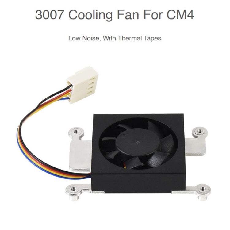 Ventilador de refrigeración Waveshare Dedicated 3007 para Raspberry Pi Compute Module 4 CM4, 5V, 12V
