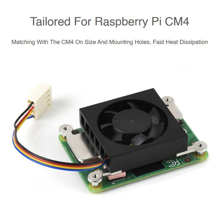 Ventilador de refrigeración Waveshare Dedicated 3007 para Raspberry Pi Compute Module 4 CM4, 5V, 12V