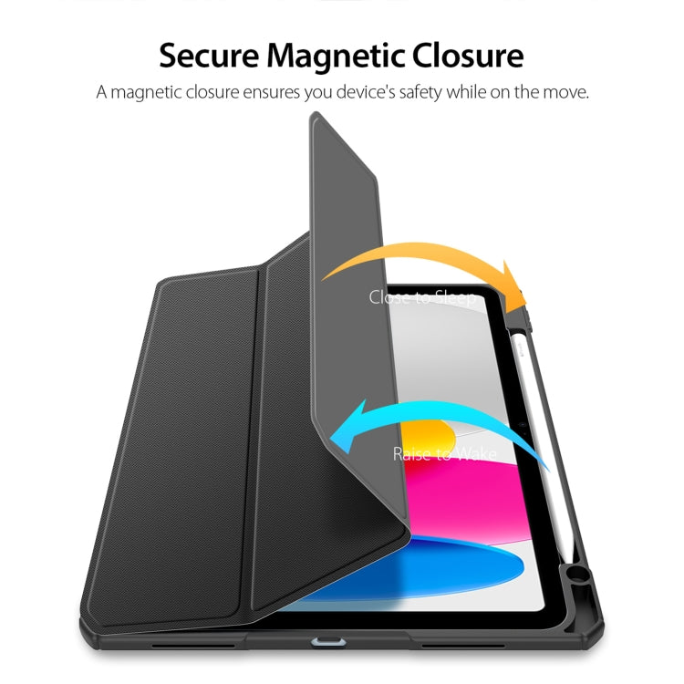 DUX DUCIS TOBY Series Estuche para tableta inteligente de cuero antideslizante, For iPad 10th Gen 10.9 2022