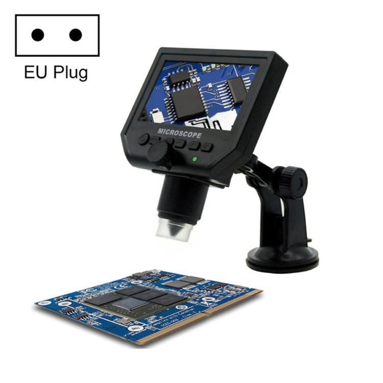 G600 600X 3.6MP 4.3 pulgadas HD LCD Display Microscopio digital portátil, EU Plug, AU Plug, UK Plug