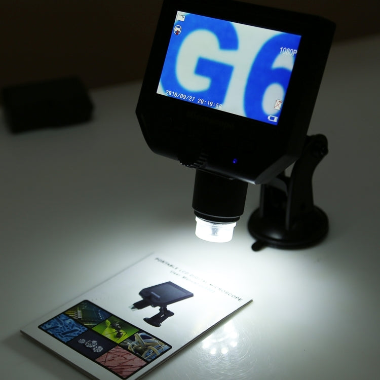 G600 600X 3.6MP 4.3 pulgadas HD LCD Display Microscopio digital portátil, EU Plug, AU Plug, UK Plug
