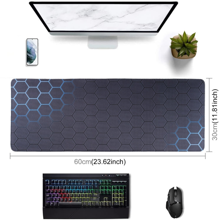 Alfombrilla de teclado antideslizante para juego de superficie de tela de goma, 60 x 30 x 0.2cm, 70 x 30 x 0.2cm