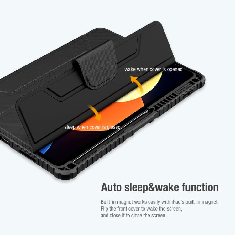 Estuche de cuero NILLKIN Bumper Pro para tableta con ranura para lápiz y función de reposo/activación, For iPad 10th Gen 10.9 2022, For Xiaomi Pad 5 Pro
