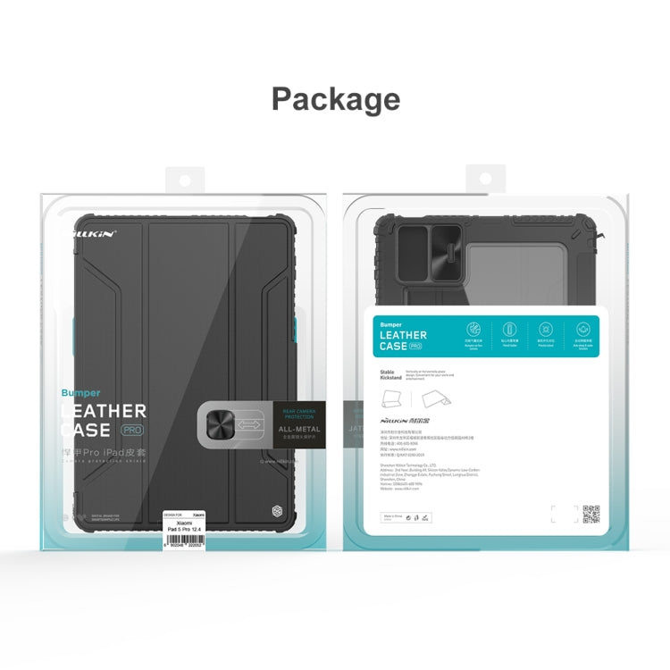 Estuche de cuero NILLKIN Bumper Pro para tableta con ranura para lápiz y función de reposo/activación, For iPad 10th Gen 10.9 2022, For Xiaomi Pad 5 Pro