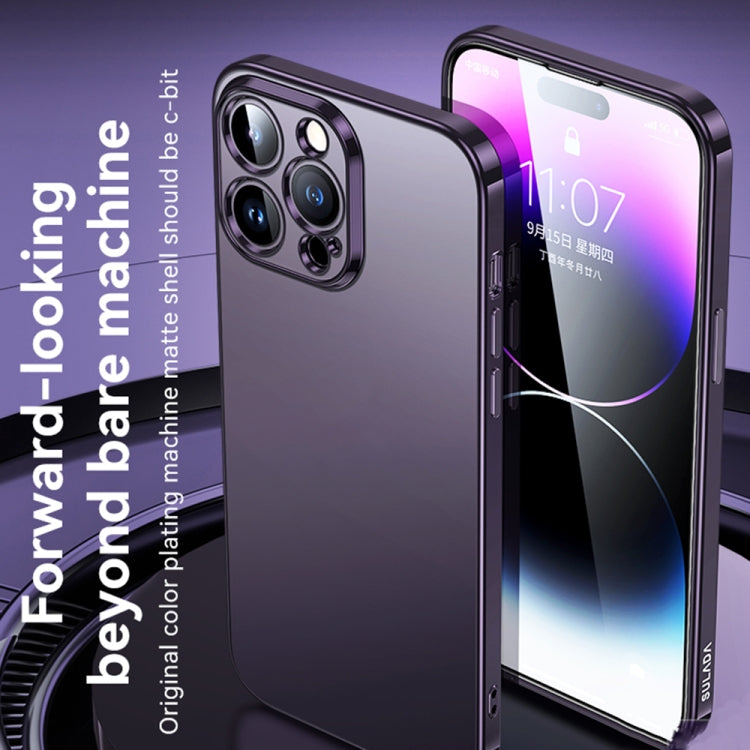 SULADA Estuche para teléfono de TPU esmerilado con galvanoplastia todo incluido, For iPhone 14, For iPhone 14 Plus, For iPhone 14 Pro, For iPhone 14 Pro Max