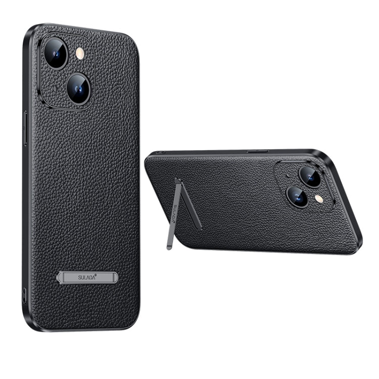 SULADA Famosa serie artesanal Litchi Leather PC + TPU Phone Case, For iPhone 14, For iPhone 14 Plus, For iPhone 14 Pro, For iPhone 14 Pro Max