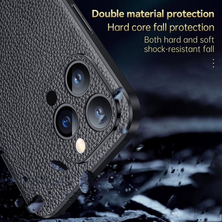 SULADA Famosa serie artesanal Litchi Leather PC + TPU Phone Case, For iPhone 14, For iPhone 14 Plus, For iPhone 14 Pro, For iPhone 14 Pro Max