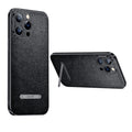 Estuche para teléfono con cubierta trasera de cuero con soporte invisible SULADA, For iPhone 14, For iPhone 14 Plus, For iPhone 14 Pro, For iPhone 14 Pro Max, For iPhone 13, For iPhone 13 Pro, For iPhone 13 Pro Max