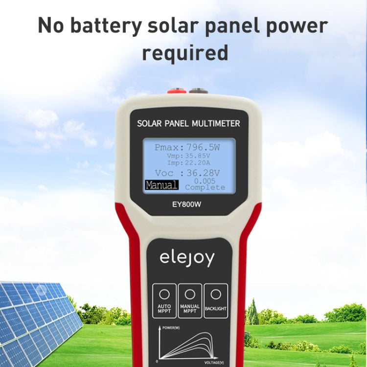 Multímetro de fuente de alimentación de panel solar de 800 W, EY800W