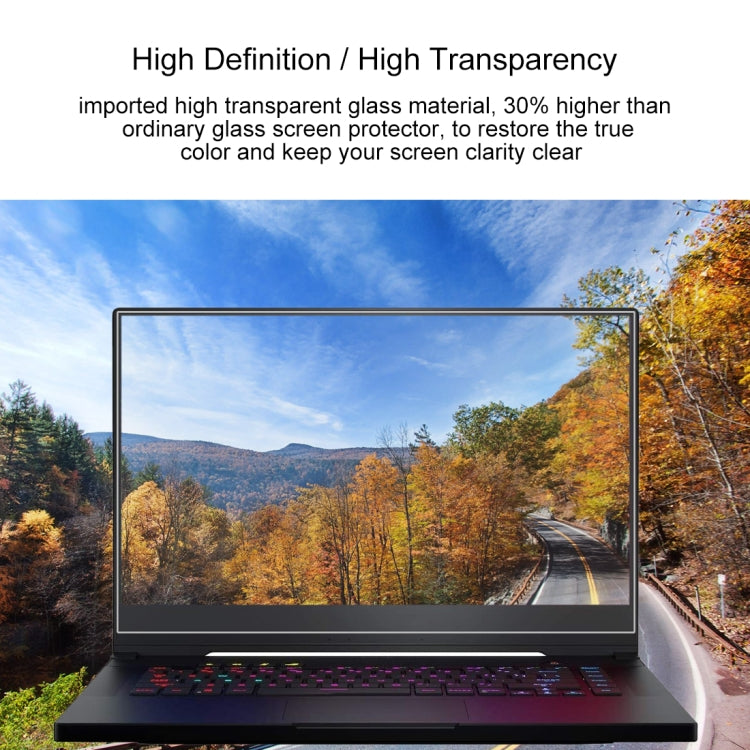 Película protectora de vidrio templado HD para pantalla de portátil, For ASUS ROG Strix G 15.6 inch, For ASUS ROG Strix Hero II 15.6 inch, For ASUS ROG ZEPHYRUS (GX501) 15.6 inch, For ASUS ROG ZEPHYRUS (M15) 15.6 inch                                   ...