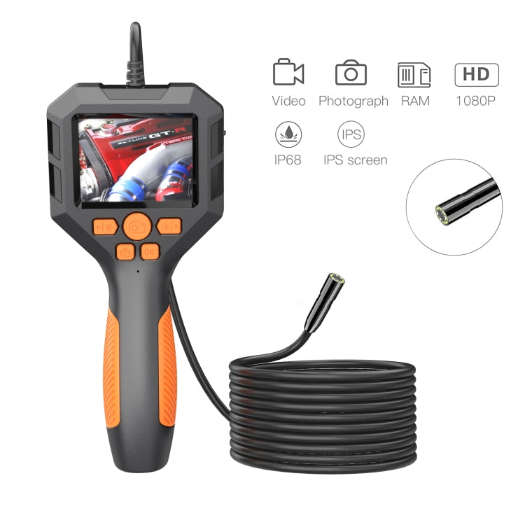 Endoscopio de mano P10 HD de 2,8 pulgadas con pantalla LCD, 8mm 2m, 5.5mm 2m, 3.9mm 2m, 8mm 5m, 5.5mm 5m, 3.9mm 5m, 8mm 10m, 5.5mm 10m, 3.9mm 10m
