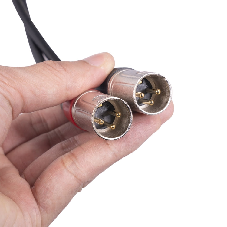 TC227YXK402-03 Cable de audio macho de 3,5 mm hembra a doble XLR de 3 pines, longitud: 30 cm, 3.5mm F to 2 x XLR M