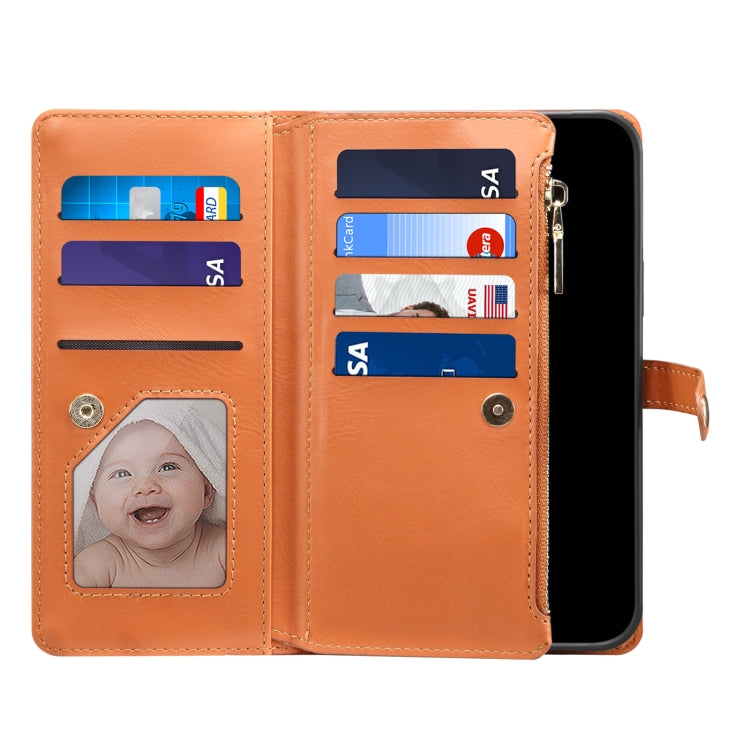ESEBLE Star Series Lanyard Zipper Wallet RFID Estuche de cuero, For iPhone XR, For iPhone 8 Plus / 7 Plus, For iPhone 6s / 6, For iPhone 6s Plus / 6 Plus
