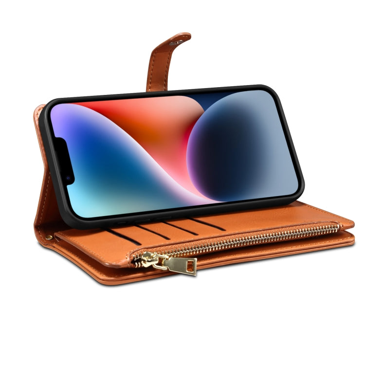 ESEBLE Star Series Lanyard Zipper Wallet RFID Estuche de cuero, For iPhone XR, For iPhone 8 Plus / 7 Plus, For iPhone 6s / 6, For iPhone 6s Plus / 6 Plus