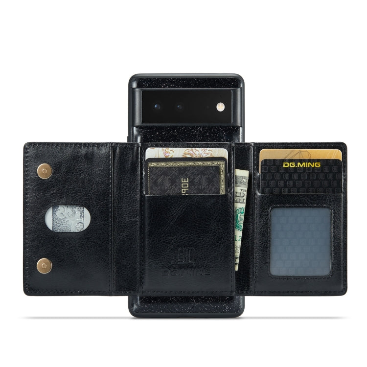 DG.MING M3 Series Glitter Powder Card Bag Estuche de cuero, For Google Pixel 6, For Samsung Galaxy S20 FE, For iPhone 11 Pro, For Samsung Galaxy S21 5G, For iPhone 11 Pro Max, For Samsung Galaxy S21 Ultra 5G, For Samsung Galaxy Z Fold3 5G              ...