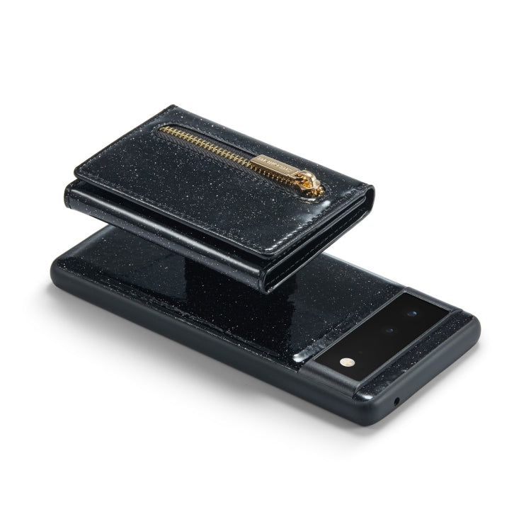 DG.MING M3 Series Glitter Powder Card Bag Estuche de cuero, For Google Pixel 6, For Samsung Galaxy S20 FE, For iPhone 11 Pro, For Samsung Galaxy S21 5G, For iPhone 11 Pro Max, For Samsung Galaxy S21 Ultra 5G, For Samsung Galaxy Z Fold3 5G              ...