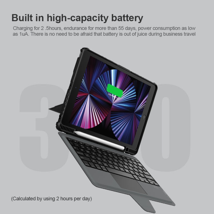 Estuche combinado para teclado Nillkin Bumper, For iPad 10.2 2019/2020/2021