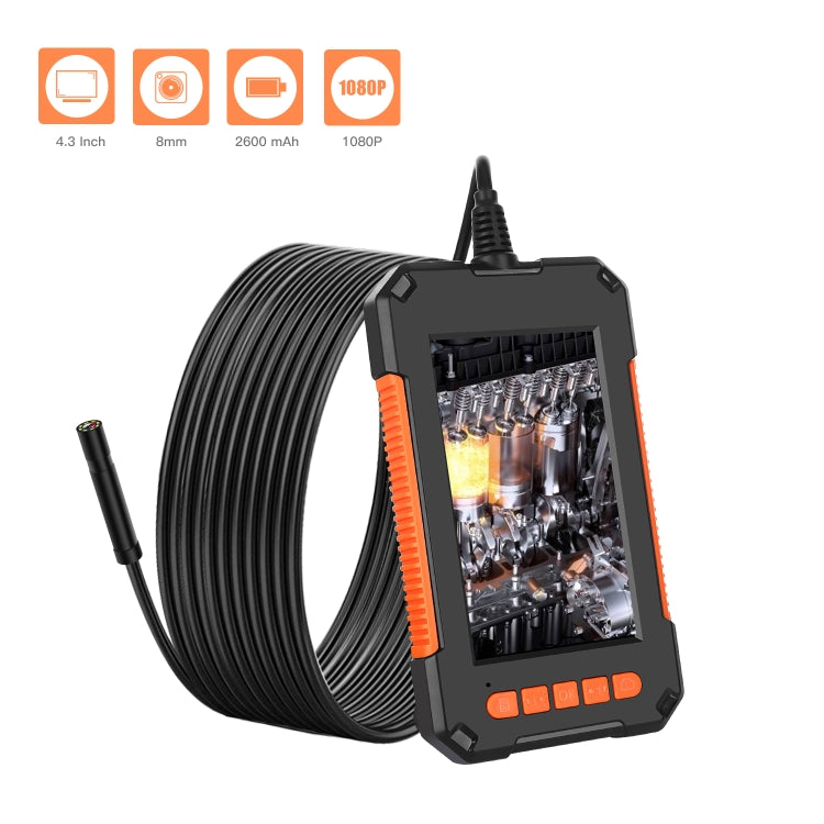 Endoscopio de la industria de la pantalla vertical de mano integrado portátil impermeable HD de 8 mm P40, 2m, 5m, 10m