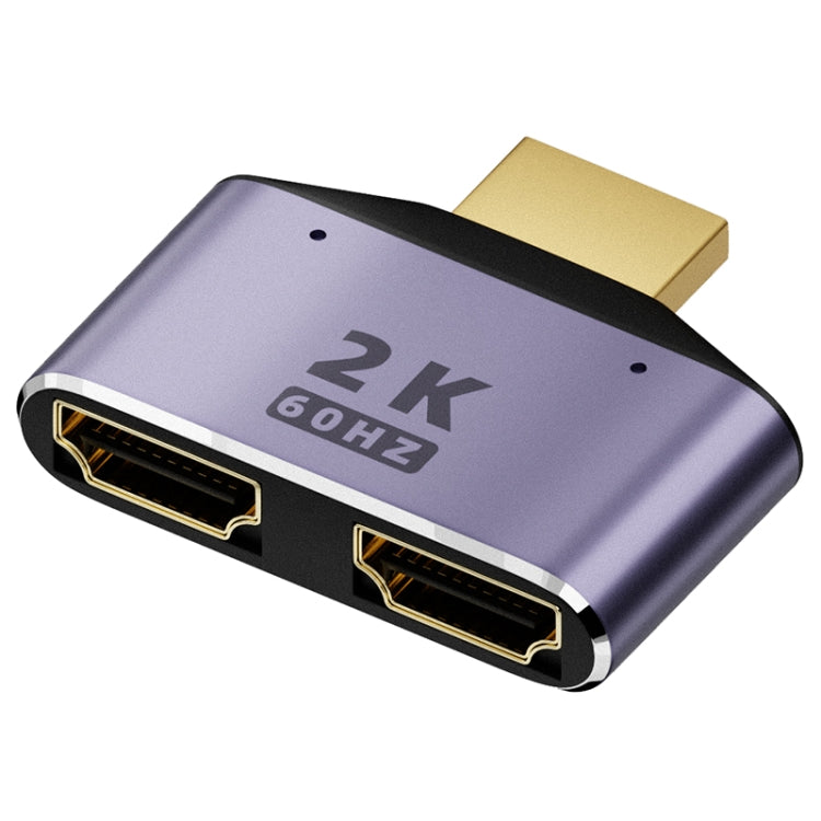 Adaptador HDMI 2 en 1 2K 60Hz con luces indicadoras
