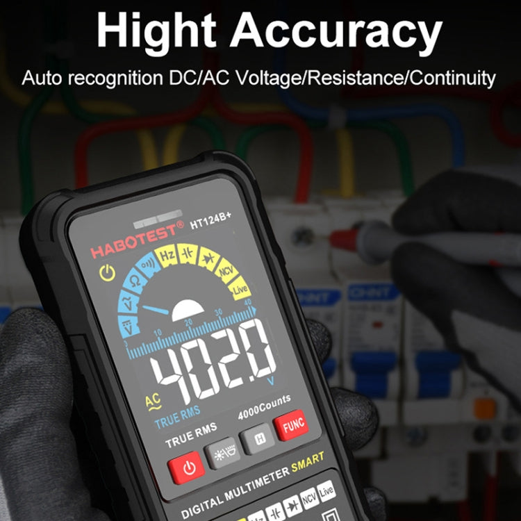 Mini multímetro de alta precisión con pantalla digital HABOTEST, HT124A, HT124A+, HT124B, HT124B+