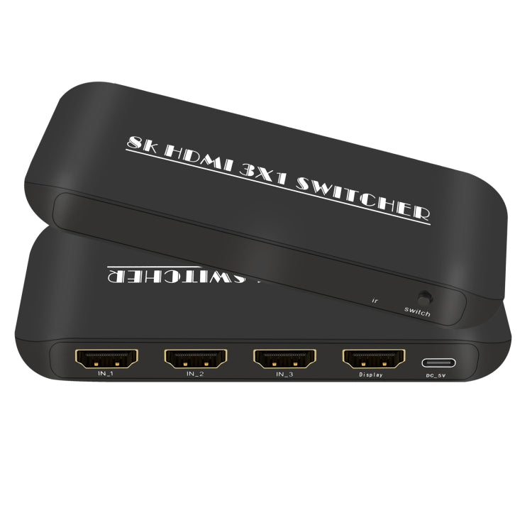 NK-H31 8K 3 en 1 Conmutador HDMI de salida para Xbox PS4 PS5 Roku UHD TV Monitor Proyector, NK-H31