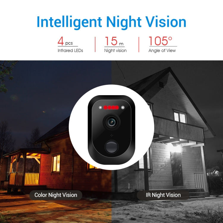 ESCAM QF370 3MP almacenamiento en la nube PT WIFI cámara IP con Panel Solar con alarma PIR compatible con visión nocturna y Audio bidireccional, QF370