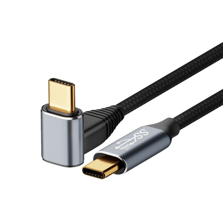 Para Steam Deck Gen2 100W USB-C/Tipo-C macho a USB-C/Tipo-C macho Cable de datos curvo estéreo, 0.5m, 1m, 1.5m, 2m, 3m