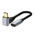 Para Steam Deck Gen 100W USB-C/Type-C Macho a USB-C/Type-C Cable de extensión curvo estéreo hembra, 0.5m, 1m, 1.5m, 2m, 3m