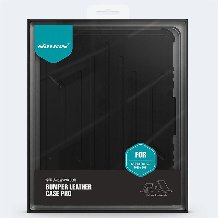NILLKIN Bumper Snapsafe Estuche de cuero multifuncional para tableta con ranura para bolígrafo, For iPad Pro 12.9 2022