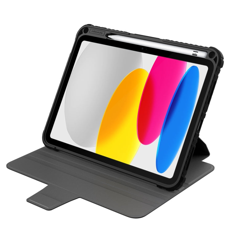 NILLKIN Bumper Snapsafe Estuche de cuero multifuncional para tableta con ranura para bolígrafo, For iPad 10th Gen 10.9 2022